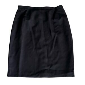 Talbots NWT Women's plus size pure wool black pencil skirt